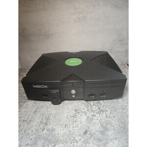 Original Microsoft Xbox Console Only Black OEM Tested Working No Cords NTSC-US